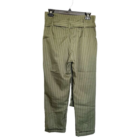 Indigo Rein Womens Pants Sz 5 Striped High Waist Preppy Cropped Indie Sleaze - Picture 2 of 14